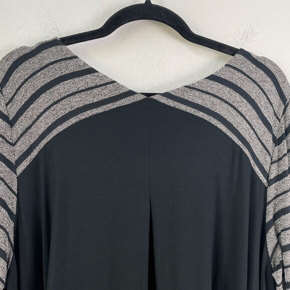 J Jill Wearever Collection Womens Plus 2X Striped Long Sleeve Tunic Top Stretch - Picture 7 of 8